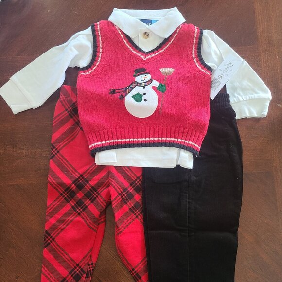 Baby Boy Clothes, 12M, Lot of 17pcs, NWT – 6 Pant Sets - Picture 6 of 6